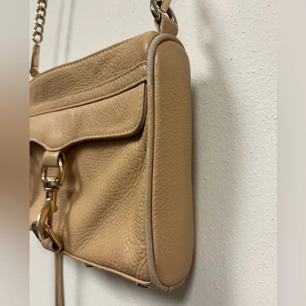 Rebecca Minkoff Leather Mini M.A.C. Bag in Camel